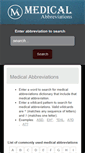 Mobile Screenshot of medicalabbreviations.biz